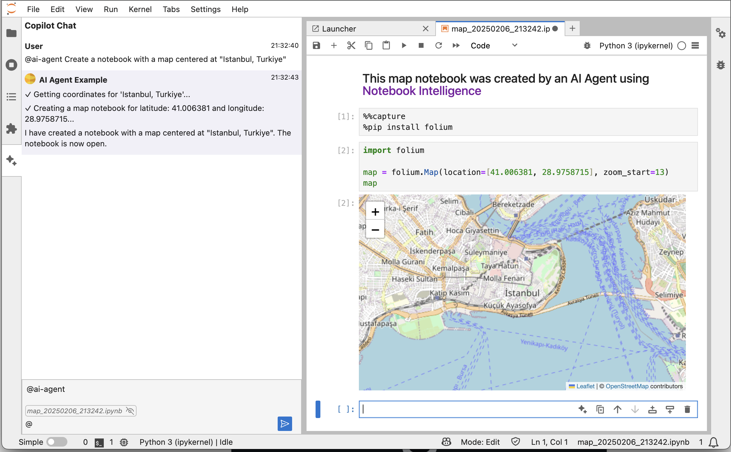 Create map notebook tool