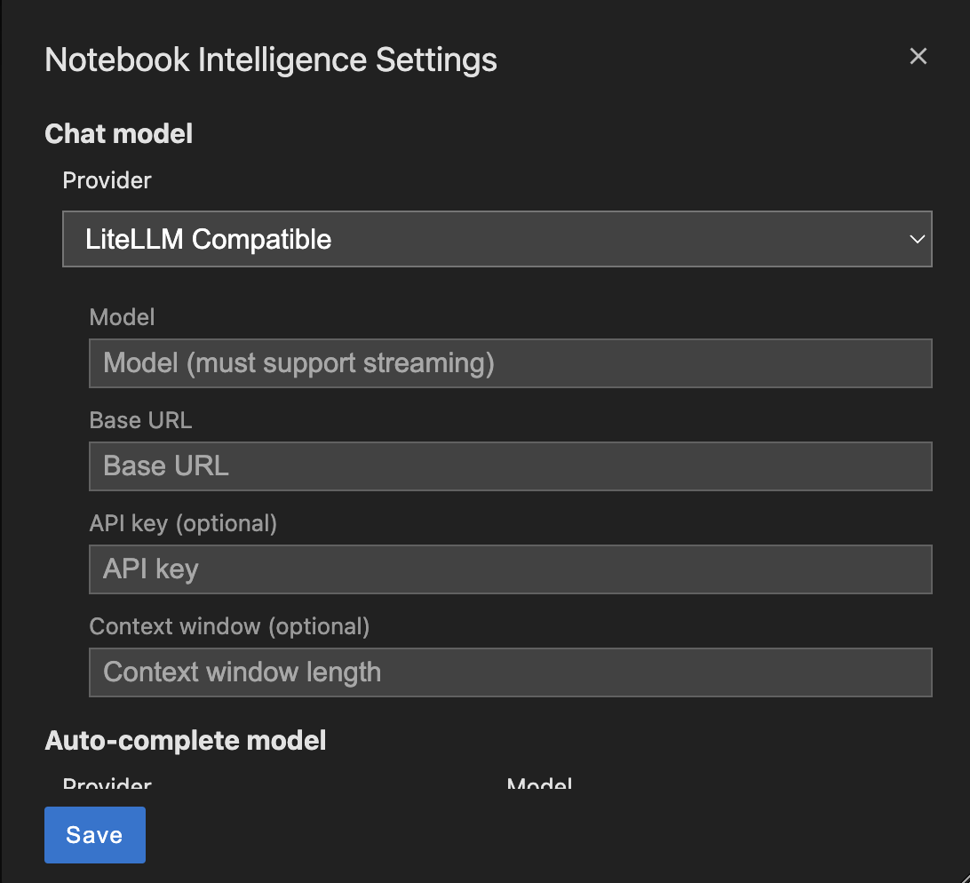 OpenAI compatible provider